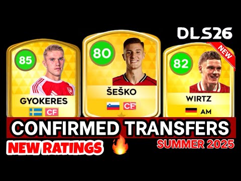 Видео: DLS 26 | 📣🔥 НОВЫЕ ПОДТВЕРЖДЕННЫЕ ТРАНСФЕРЫ ЛЕТО 2025 🔥 с участием Шешко, Дьокереса, Джаки и т. д.