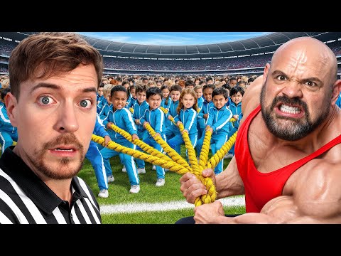 Видео: 100 Детей VS Самый Сильный Человек В Мире!