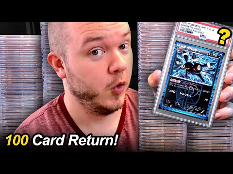 Видео: Мой возврат PSA-акции на 100 карточек Pokemon наконец-то состоялся!