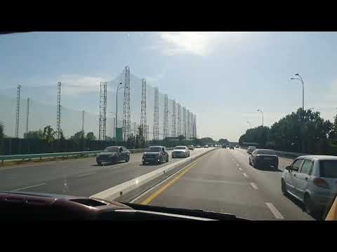 Видео: Uzbekistan Tashkent проезжаем парк Новый Узбекистан