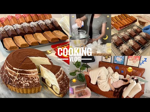Видео: Сколько вы можете сделать после работы? 🤔 Я пекла, пока не пошла на bed👩🏻‍🍳🍰.