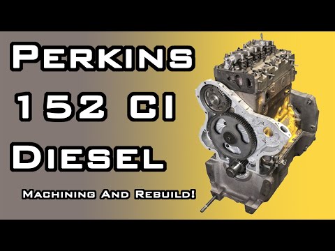Видео: Обработка и восстановление дизельного двигателя Perkins объемом 152 кубических дюйма менее чем за...
