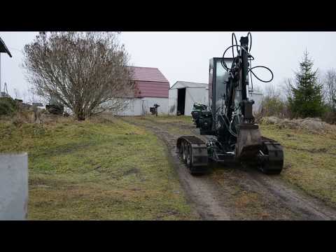 Видео: Самодельный экскаватор. Работа.