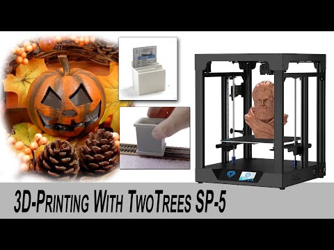Видео: 3D-печать и покраска тыкв на Хэллоуин и моделей железной дороги с помощью нового принтера TwoTree...