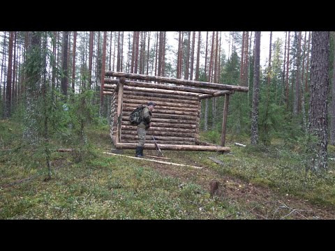 Видео: Начало таёжной стройки. Погода подводит. Гусь пошёл.