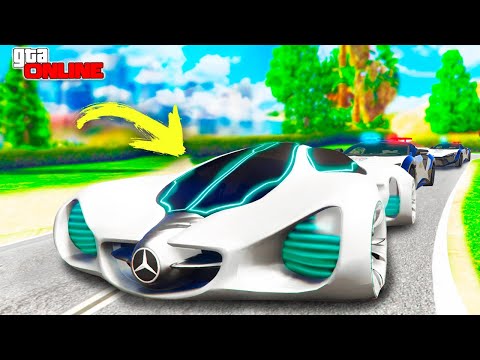 Видео: АВТОУГОНЩИКИ VS КОПЫ В ГТА 5 ОНЛАЙН! НАШЕЛ МЕРСЕДЕС ИЗ БУДУЩЕГО И НАДУРИЛ ГЛУПЫХ КОПОВ!