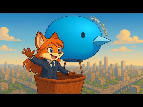 Видео: Катаемся на воздушном шаре по городу! Cities: Skylines