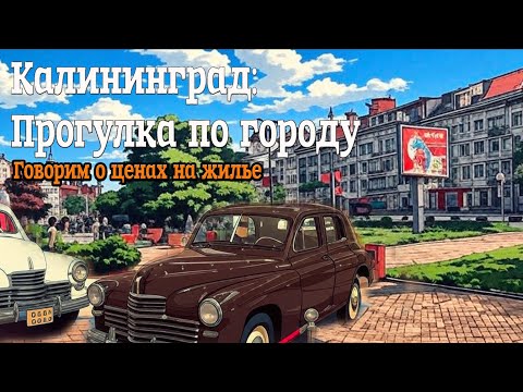 Видео: Калининград: Прогулка по городу / Говорим о ценах на жилье.