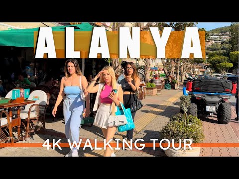 Видео: АЛАНИЯ, ТУРЦИЯ - ПЕШЕХОДНАЯ ЭКСКУРСИЯ ПО ЦЕНТРУ АЛАНЬИ 4K HDR