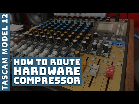 Видео: Аппаратный компрессор для маршрутизации аудиосигнала с помощью TASCAM Model 12