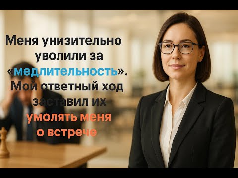 Видео: Меня уволили за 'медлительность', но мой секретный план поставил всю компанию на колени