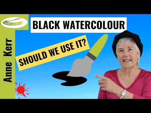 Видео: Черная акварель. Стоит ли её использовать?