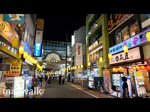 Видео: Токио Накамурабаши Ночной Прогулка по Японии [4K]
