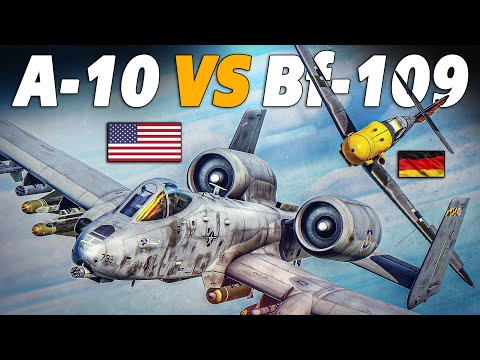 Видео: США против Германии | Воздушный бой A-10 Warthog против Bf-109 | Цифровой боевой симулятор | DCS |