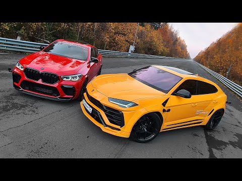 Видео: 850 л.с. BMW X6M vs 850 л.с. Lamborghini Urus. Битва мастодонтов