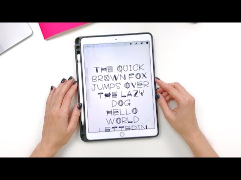 Видео: Как создать шрифт в Procreate. Запись прямого эфира.