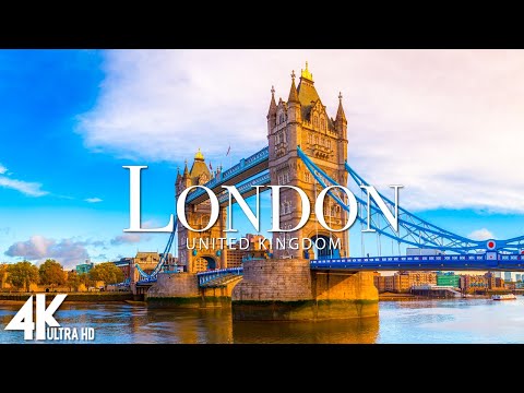 Видео: FLYING OVER LONDON 4K UHD — Расслабляющая музыка и красивые видеоролики о природе — 4K UHD TV