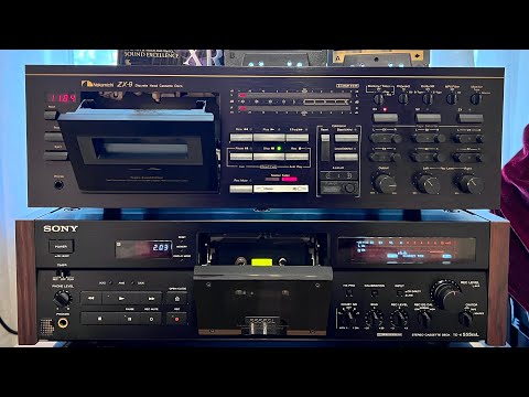 Видео: Кто кого? Сражение капстанов. Sony TC-K555esL vs Nakamichi ZX-9!