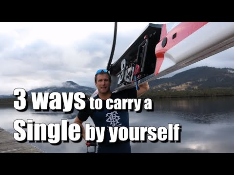 Видео: 3 способа самостоятельно переносить гребную лодку-одиночку