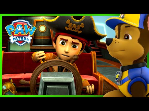 Видео: Кутретата от спасителния отряд спасяват лодката от пирати и още! - PAW Patrol карикатури за деца