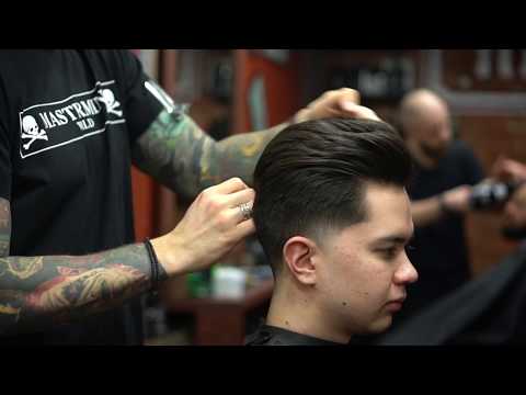 Видео: Мужская стрижка полное видео. Комбинация техник градуировка и слои