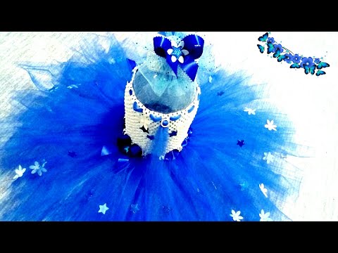 Видео: 🌺Платье ТУ-ТУ для цветочной феи без шитья🌹❄/How to make Tutu Dress 🌹