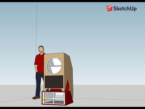 Видео: Часть 3. Sketchup и Hornresp: Готовим чертеж.