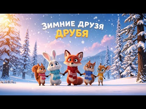 Видео: 🐻 Зимние друзья – Добрая песенка про дружбу и снег