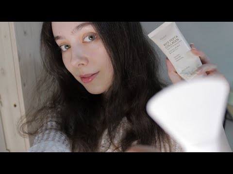 Видео: ASMR Поухаживаю за твоей кожей 🥰 Спа для лица