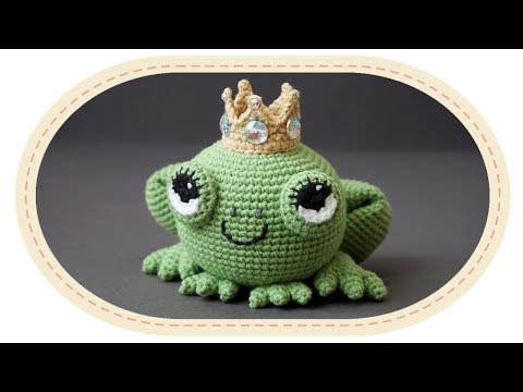 Видео: Царевна лягушка амигуруми крючком. Crochet frog amigurumi.