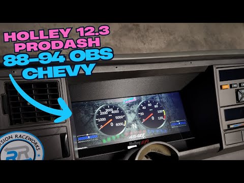 Видео: Лучший апгрейд приборной панели для грузовиков OBS! Крепление Holley 12,3 дюйма | '88-'94 GMT400