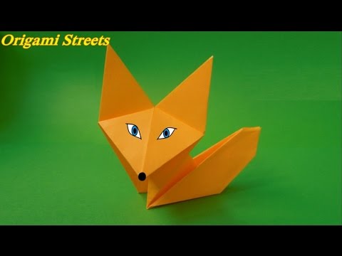 Видео: Оригами лиса. Как сделать лису из бумаги.