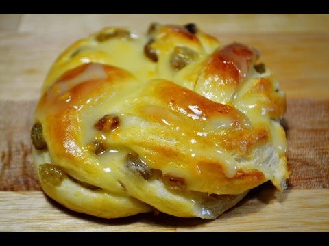 Видео: Булочки с Изюмом и Апельсиновой Глазурью | Buns with Raisins