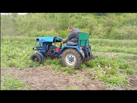 Видео: Саморобний трактор. Трішки поламався.😢😢😢