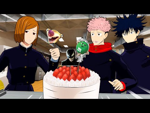 Видео: Торт «Дзюдзюцу Кайсен Услышь меня!» (Дзюдзюцу Кайсен VR)