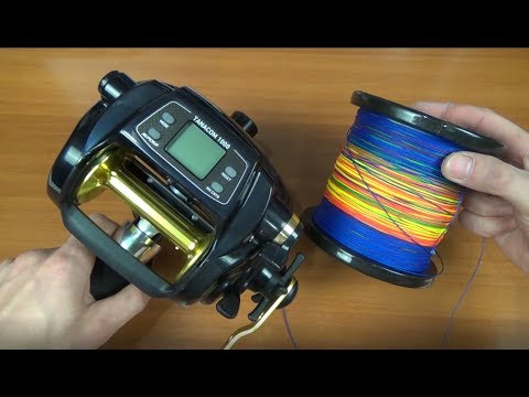 Видео: Рыболовный плетёный шнур с Алиэкспресс Намотка плетёнки на Daiwa Tanacom 1000 Тест