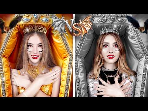 Видео: Золотая vs Серебряная Вампирша! Как Стать Популярной в Школе