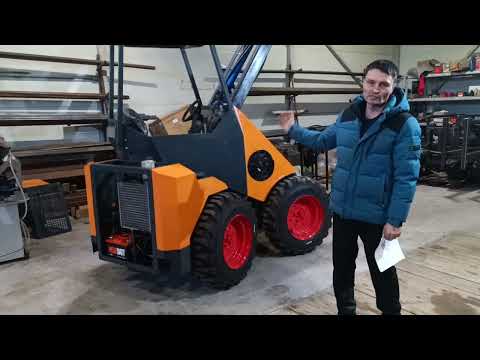 Видео: Мини погрузчик Ю-Трак. 2-ая часть Полный обзор и тех характеристики