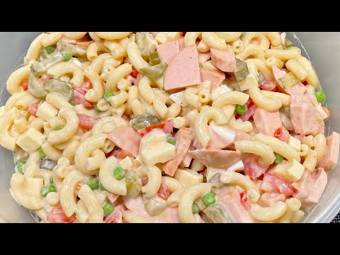 Видео: Легкий салат из пасты, идеально подходящий для вечеринок и фуршетов.