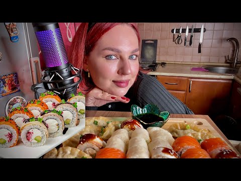 Видео: РЫБНАЯ ТРАПЕЗА/MUKBANG/ASMR🥟/FOOG 🍣/РОЛЛЫ🍱/ОСЕННЯЯ КАНИТЕЛЬ/ПОГОДА rainy НАСТРОЕНИЕ bad 🍂