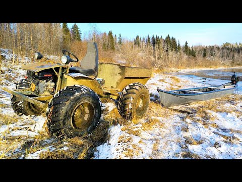 Видео: "Пижма" ЗАМЕРЗАЕТ / ВЫТАСКИВАЮ ЛОДКУ КАРАКАТОМ ИЗ РЕКИ / ЗИМА НЕ ЗА ГОРАМИ / ЗАКРЫТИЕ НАВИГАЦИИ.