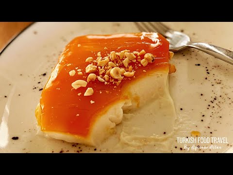 Видео: Турецкий молочный пудинг с карамельным соусом - Fake Chicken Breast Pudding