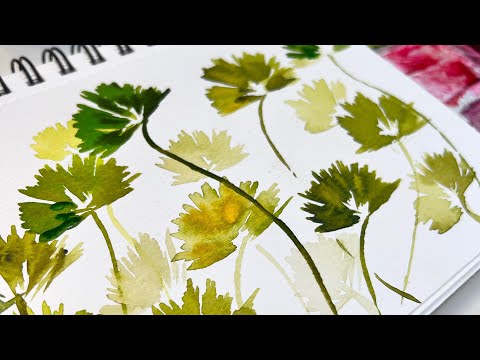 Видео: Использование тонов и белого пространства в акварели для создания глубины и интереса