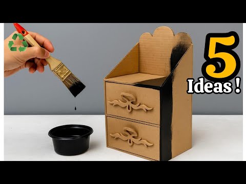 Видео: 😍 5 отличных идей для поделок с картоном и картонными рулонами🤯