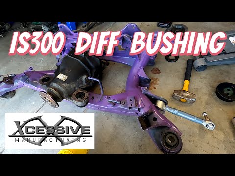 Видео: Установка втулок переднего и заднего дифференциала Lexus IS300!