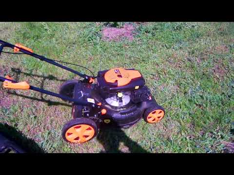 Видео: Газонокосилка Grunhelm S461VHY. ( первый запуск, 23.05.21)