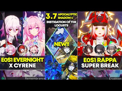 Видео: E0S1 Evernight x Cyrene и E0S1 Rappa Super Break | Апокалиптическая тень 4 | Хонкай Стар Рейл 3.7