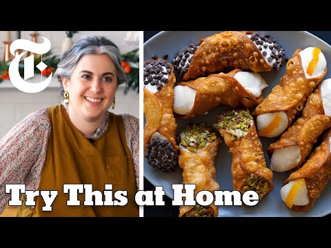 Видео: Приготовьте идеальные канноли с Клэр Саффиц | Попробуйте дома | NYT Cooking