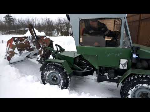 Видео: Самодельный трактор с ДИЗЕЛЬНЫМ двигателем