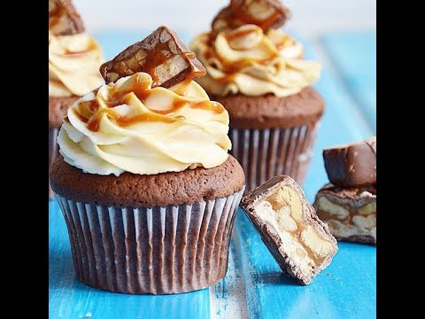 Видео: Капкейки "СНИКЕРС" Супер вкусные ЭТО СТОИТ ПОСМОТРЕТЬ